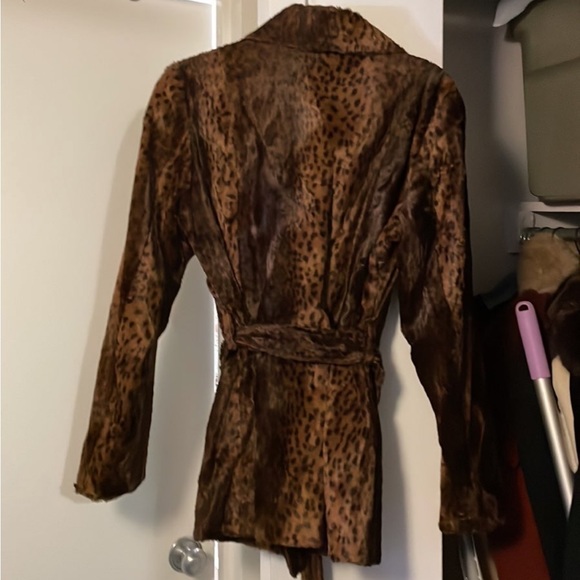 NWO Gorgeous Leopard Calf  Hair Jacket Size Med$1150.00 SOLD - Picture 5 of 11